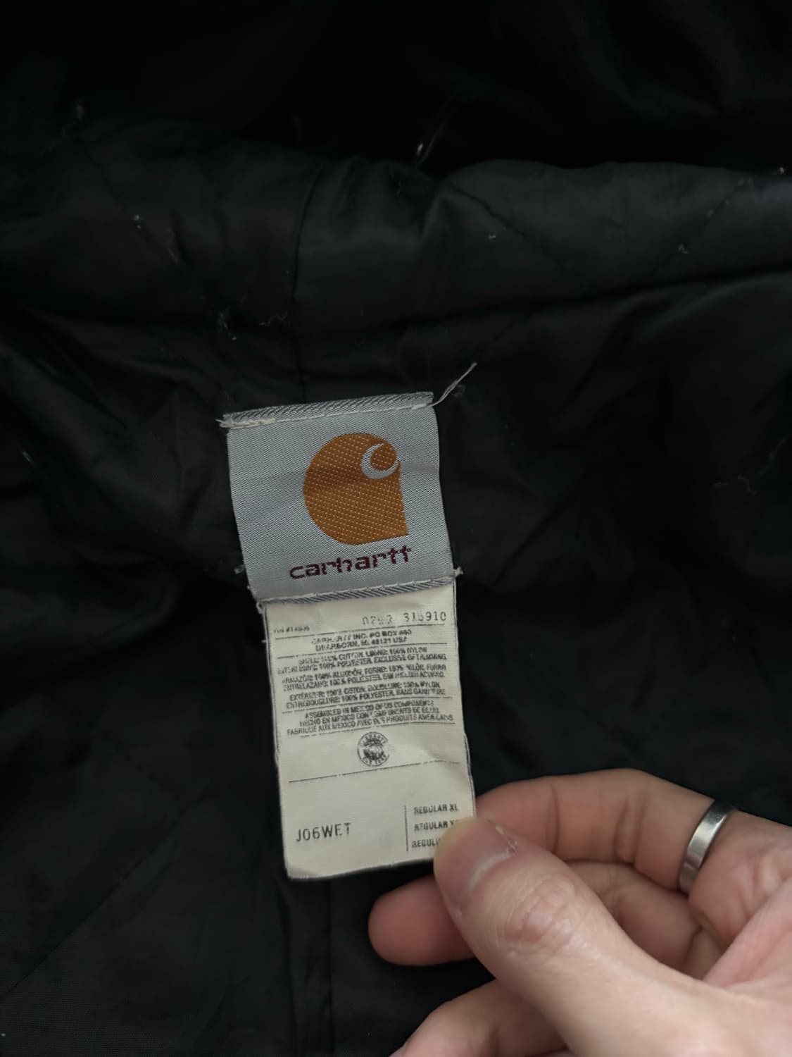 칼하트 j06 자켓 XL 상품이미지10