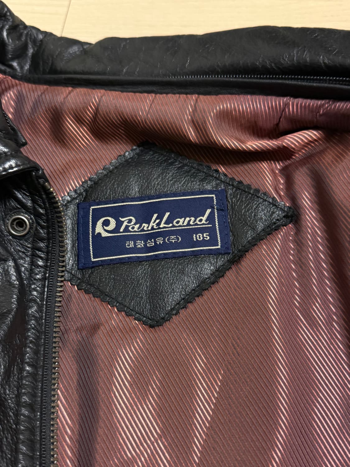블랙 소 가죽 자켓 XL 상품이미지3