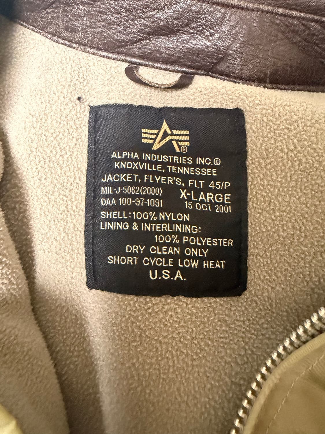 알파인더스트리 CWU-45/P 자켓 상품이미지3