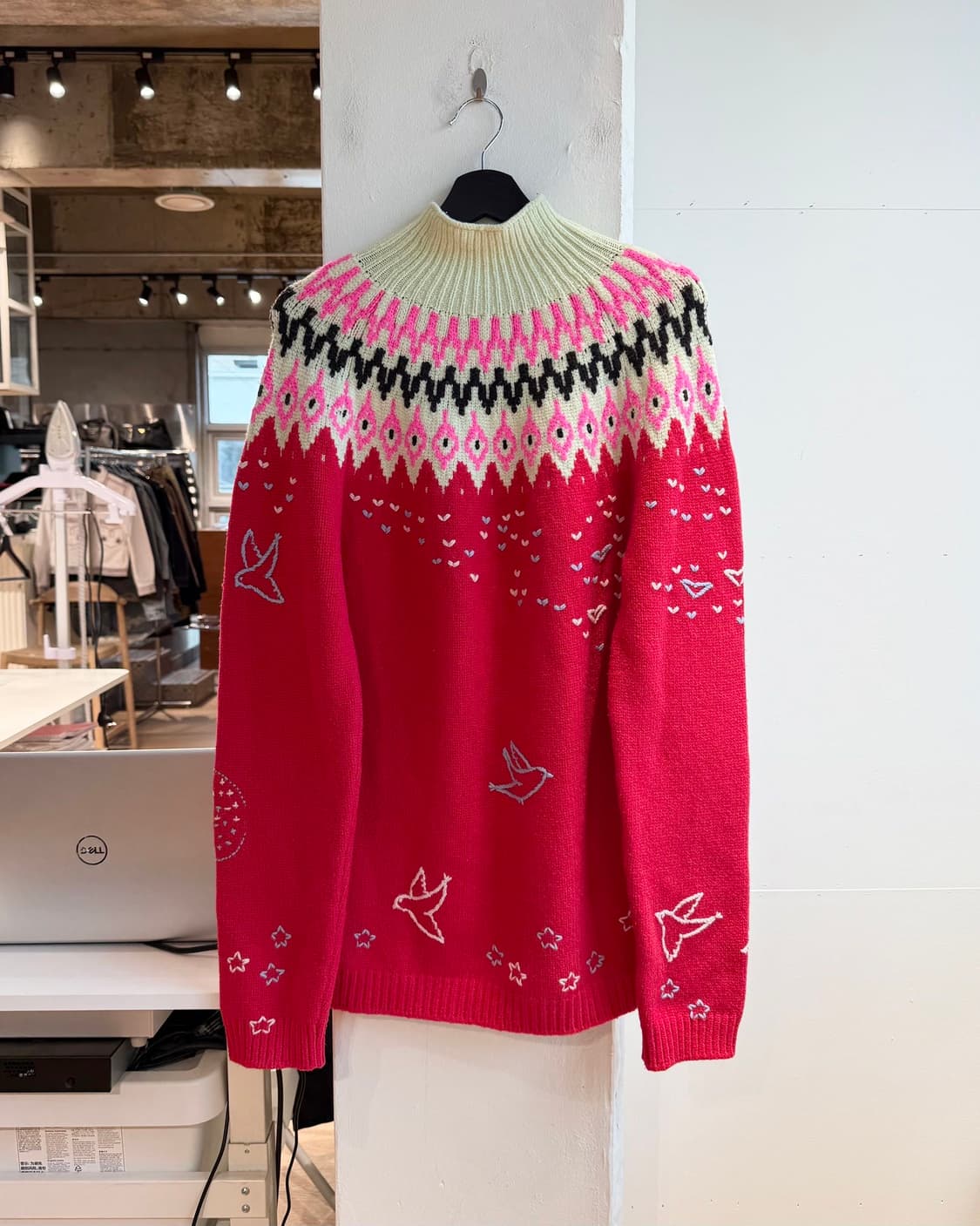 니나 리치 레드 크리스마스 라운드 니트  상품이미지2