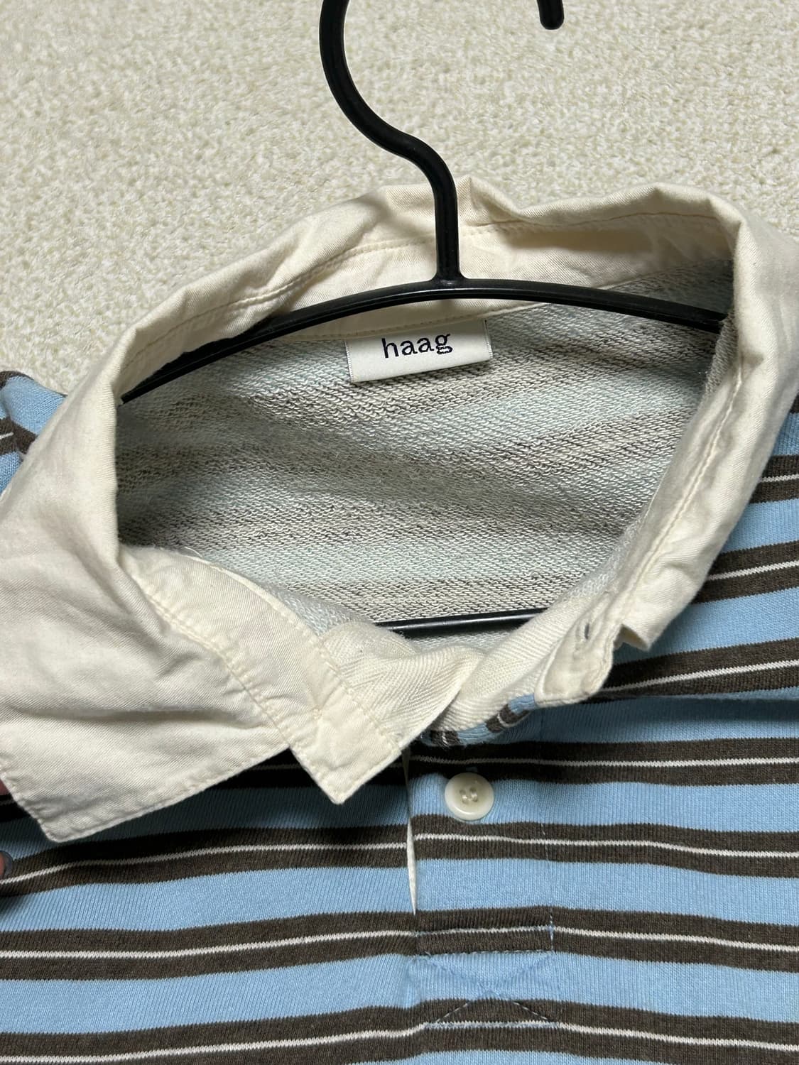 헤이그  haag 스트라이프 럭비티 상품이미지4