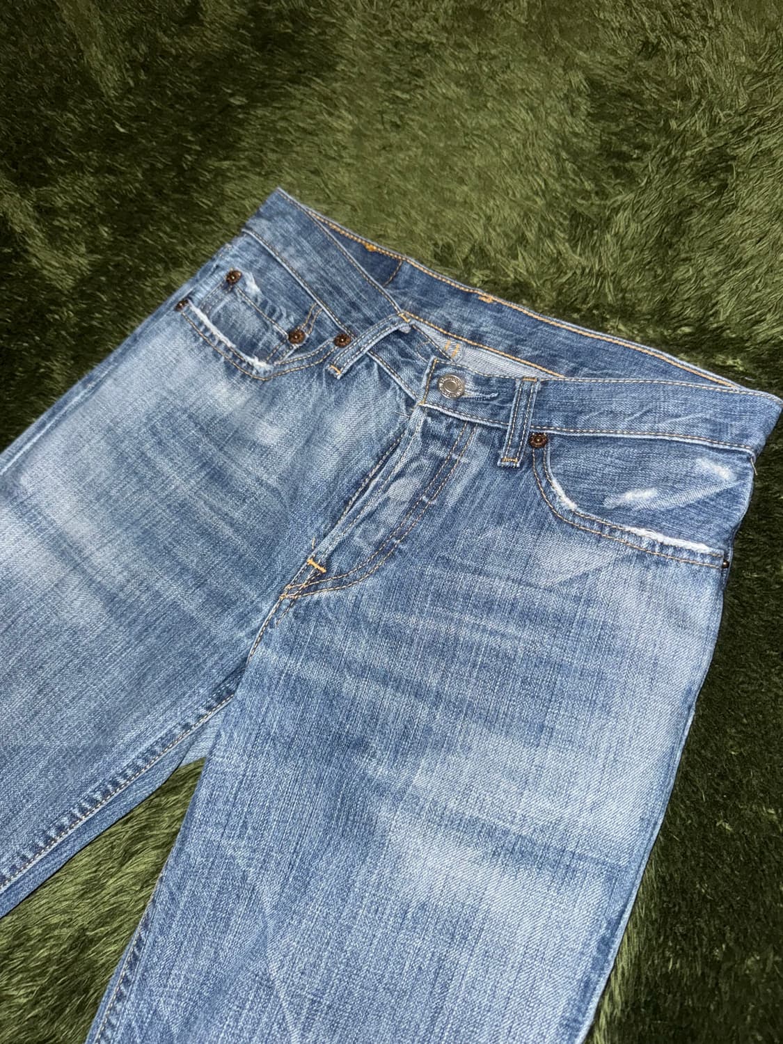 [W28/L31] 00s 리바이스 재팬 오리지널 빈티지 워싱 데님 팬츠 상품이미지2