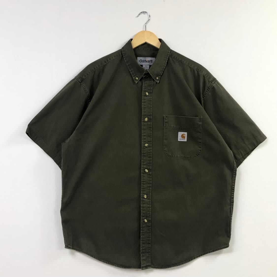 XL 칼하트 카키 워크 셔츠 상품이미지2