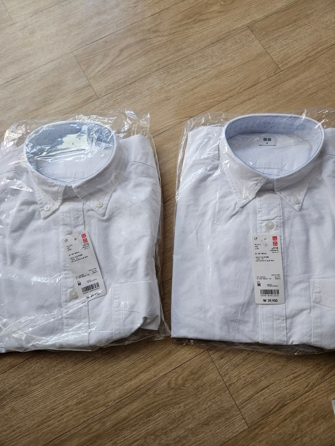 유니클로 옥스포드 셔츠 M 새상품 2개 상품이미지1