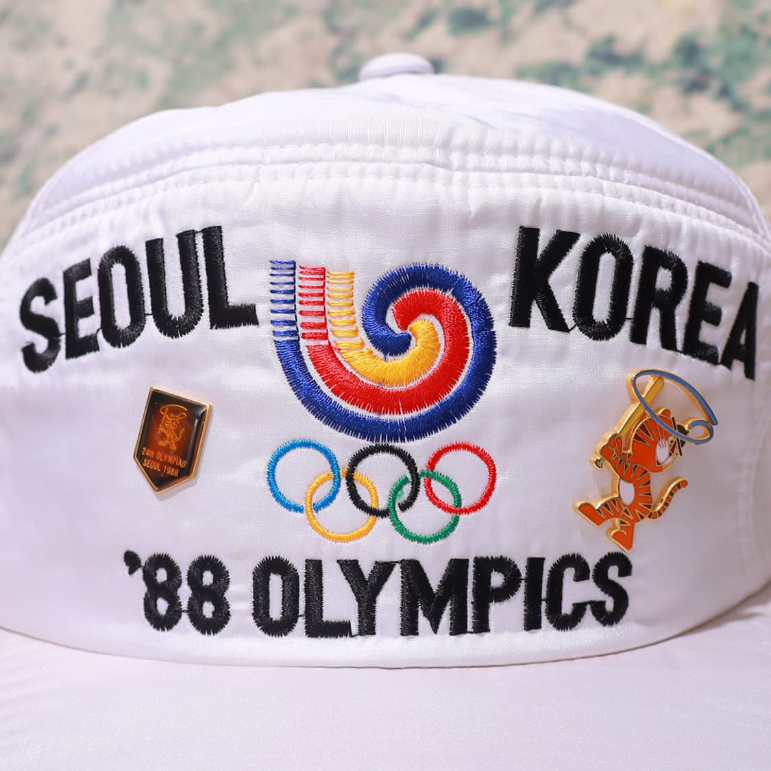 VTG 1988서울 올림픽 공식 프로모 모자 빈티지 모자 뱃지포함 상품이미지3