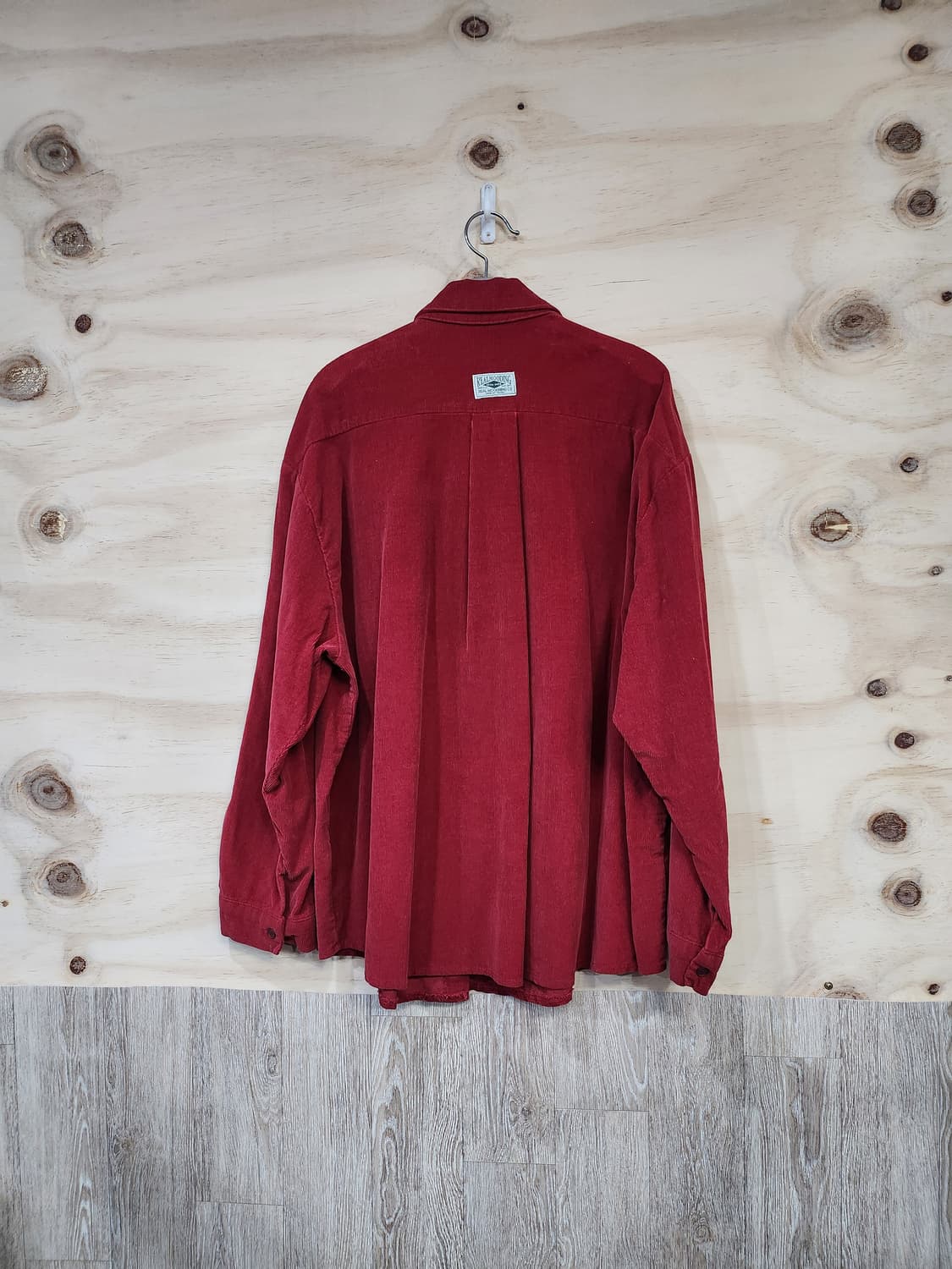 517) 여성 코듀로이 셔츠 레드 상품이미지2