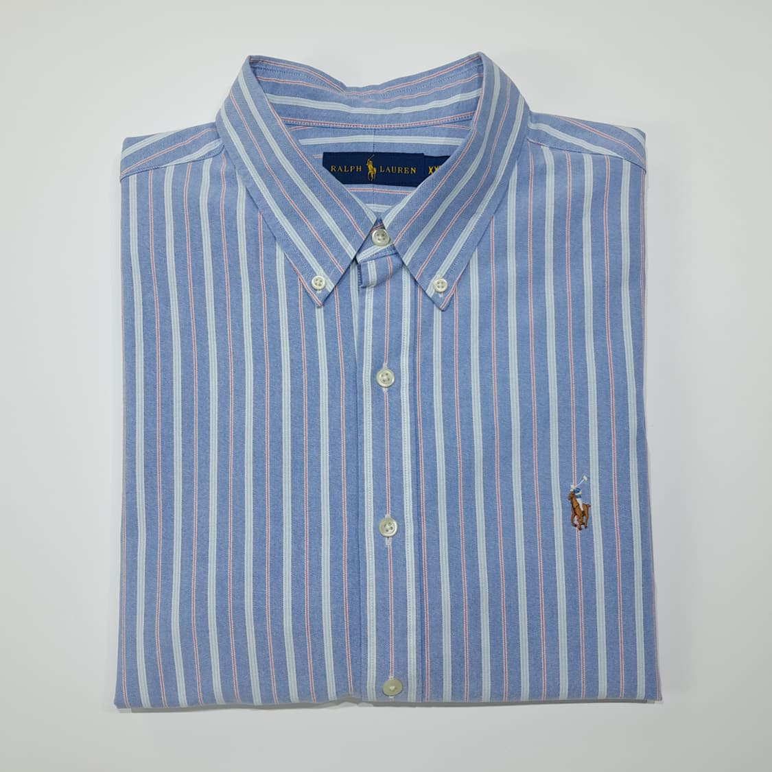 CL672 2XL 폴로 00s  멀티스트라이프 블루 셔츠 남방 상품이미지7