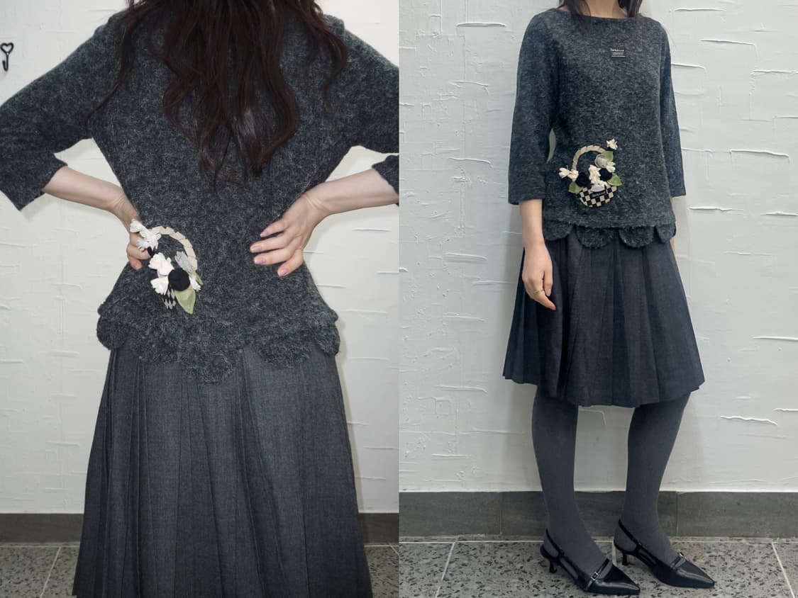 Charcoal whisper knit 상품이미지3