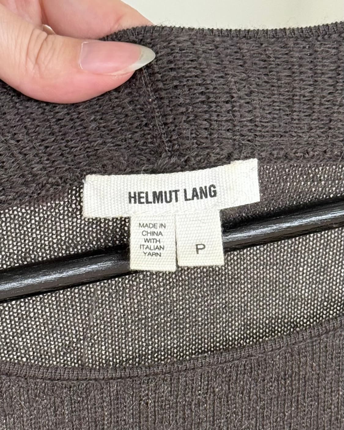 핼무트 랭 브라운 알파카 실크 블렌드 스웨터 상품이미지7