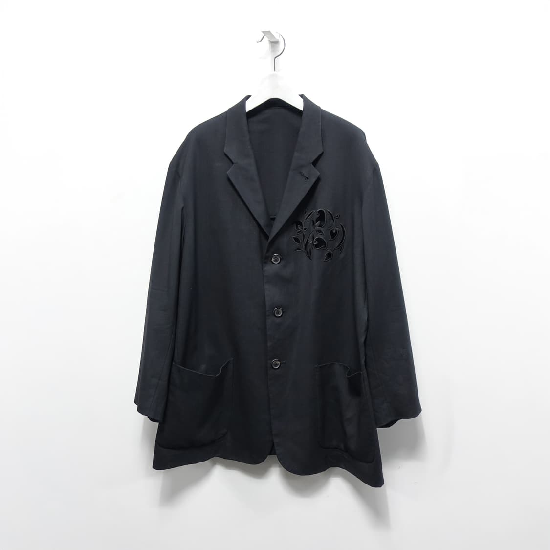 YOHJIYAMAMOTO Y's 플라워 아플리케 재패니즈 클래식자켓 원판 상품이미지3