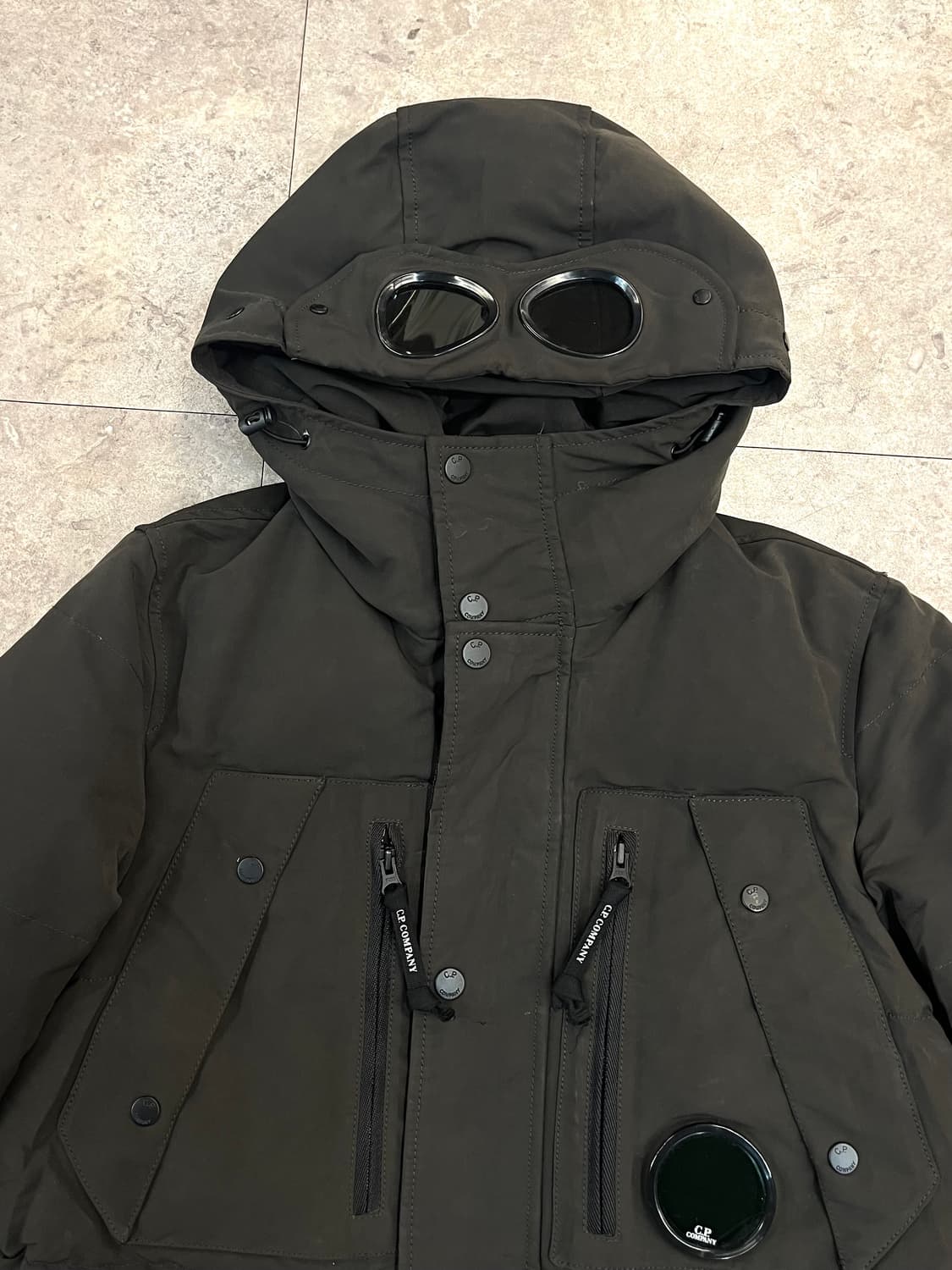 씨피컴퍼니 하프 렌즈 고글 패딩 자켓 100 #csz3003 상품이미지4