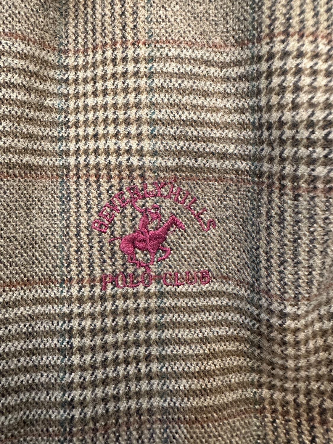 100)베버리힐즈 폴로 클럽 체크 누빔 하프 점퍼 상품이미지4