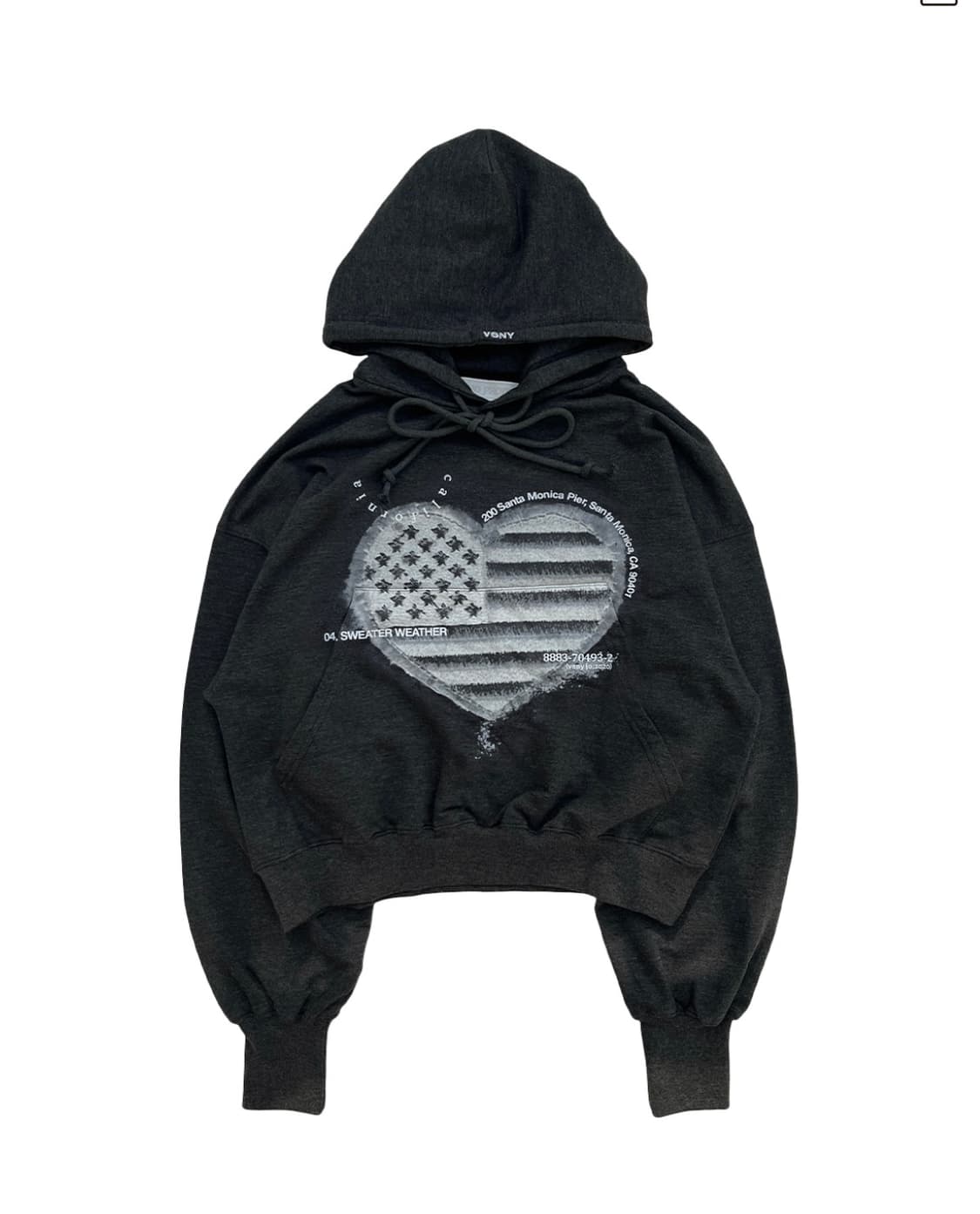 베니조프로덕트 크롭 후드티 상품이미지1