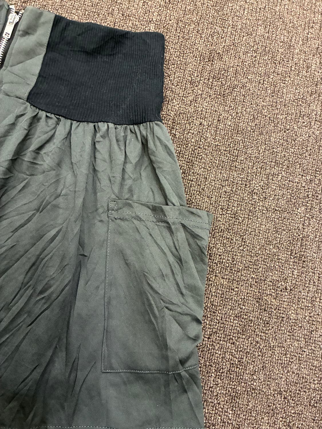 M)Japanese vintage 여성 지퍼 디자인 미니 스커트 상품이미지5