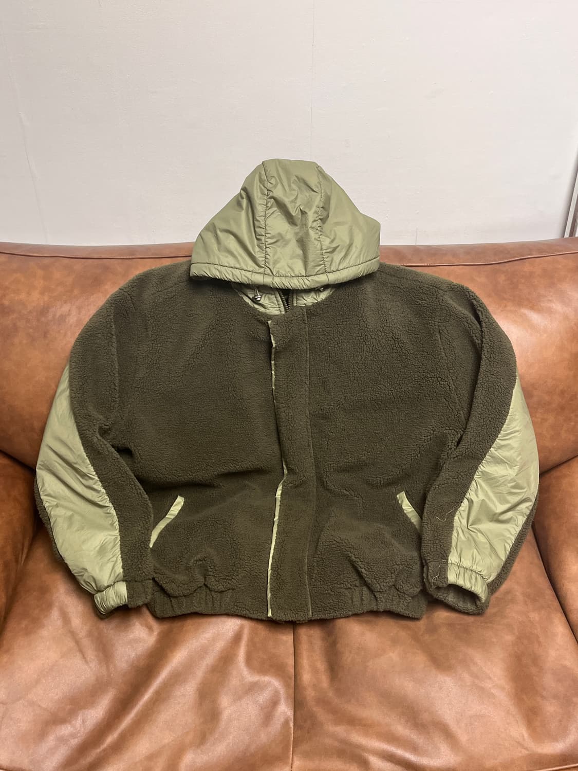 [M] 라퍼지스토어 그린 후드 플리스 자켓 상품이미지5