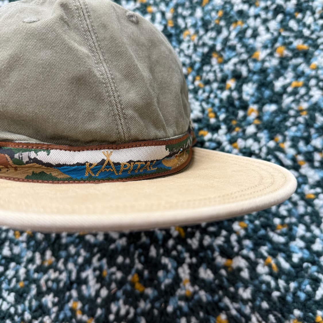 캐피탈 로고 베이지 카키 상품이미지2