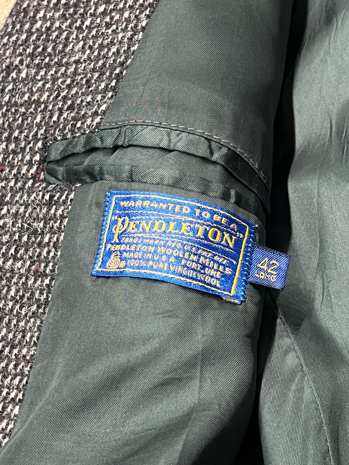 70‘s 펜들턴 웨스턴 홈스펀 울 트위드 블레이져 상품이미지6