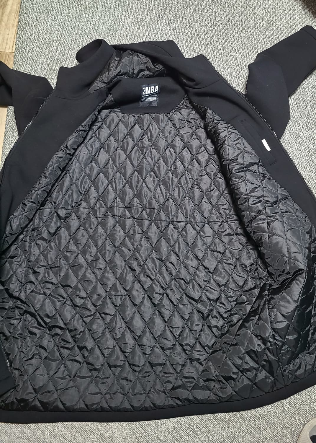 NBA 브루클린 네츠 후드 롱 코트 L 상품이미지8