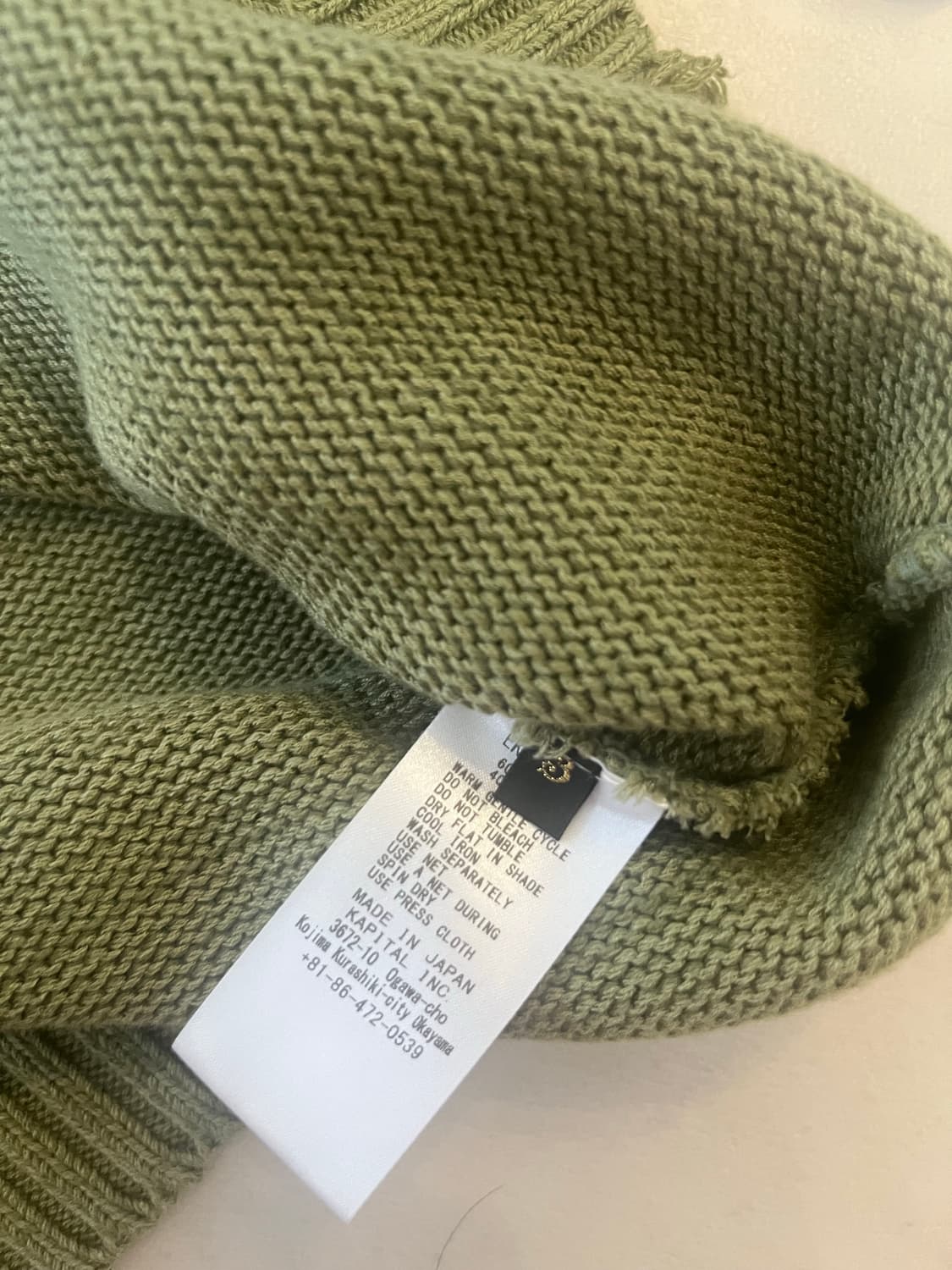 캐피탈 본 데미지 니트 3싸이즈 상품이미지3