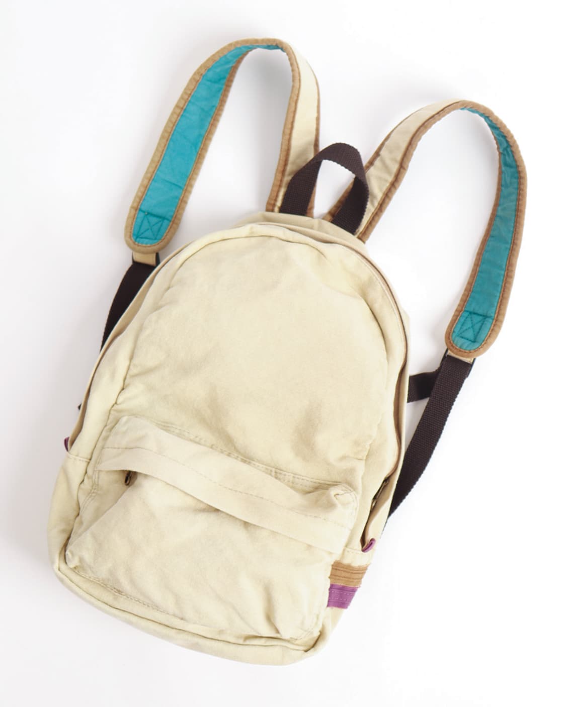 [anello] 아이보리 워시드 캔버스 백팩 상품이미지3