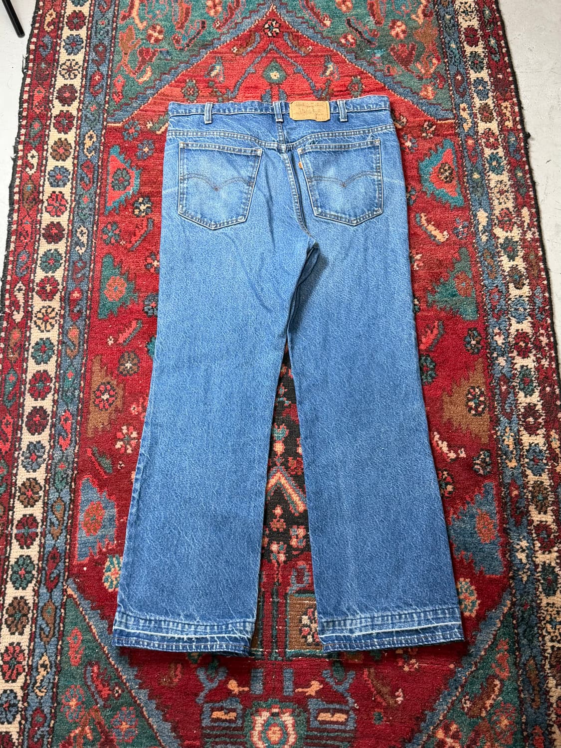 80's USA Made 빈티지 리바이스 517 오렌지탭 부츠컷 상품이미지3