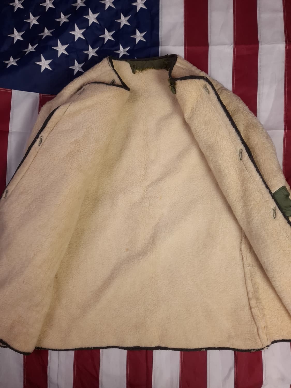 오리지날 미군 M-51 진나단파카 양털 라이너 스몰 셋트 상품이미지10