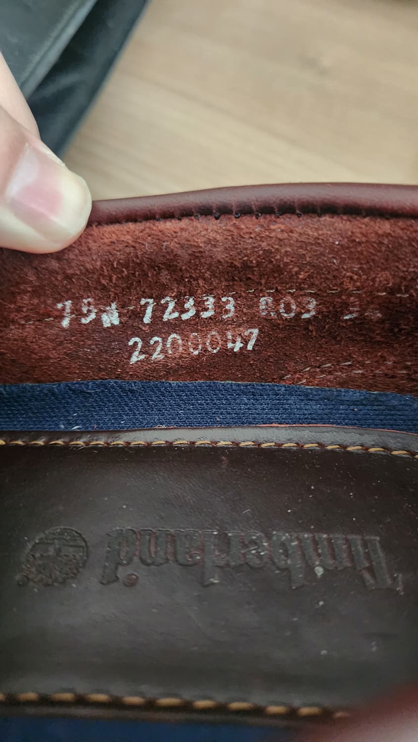 팀버랜드 보트 슈즈 2아이 7.5w 250 상품이미지7