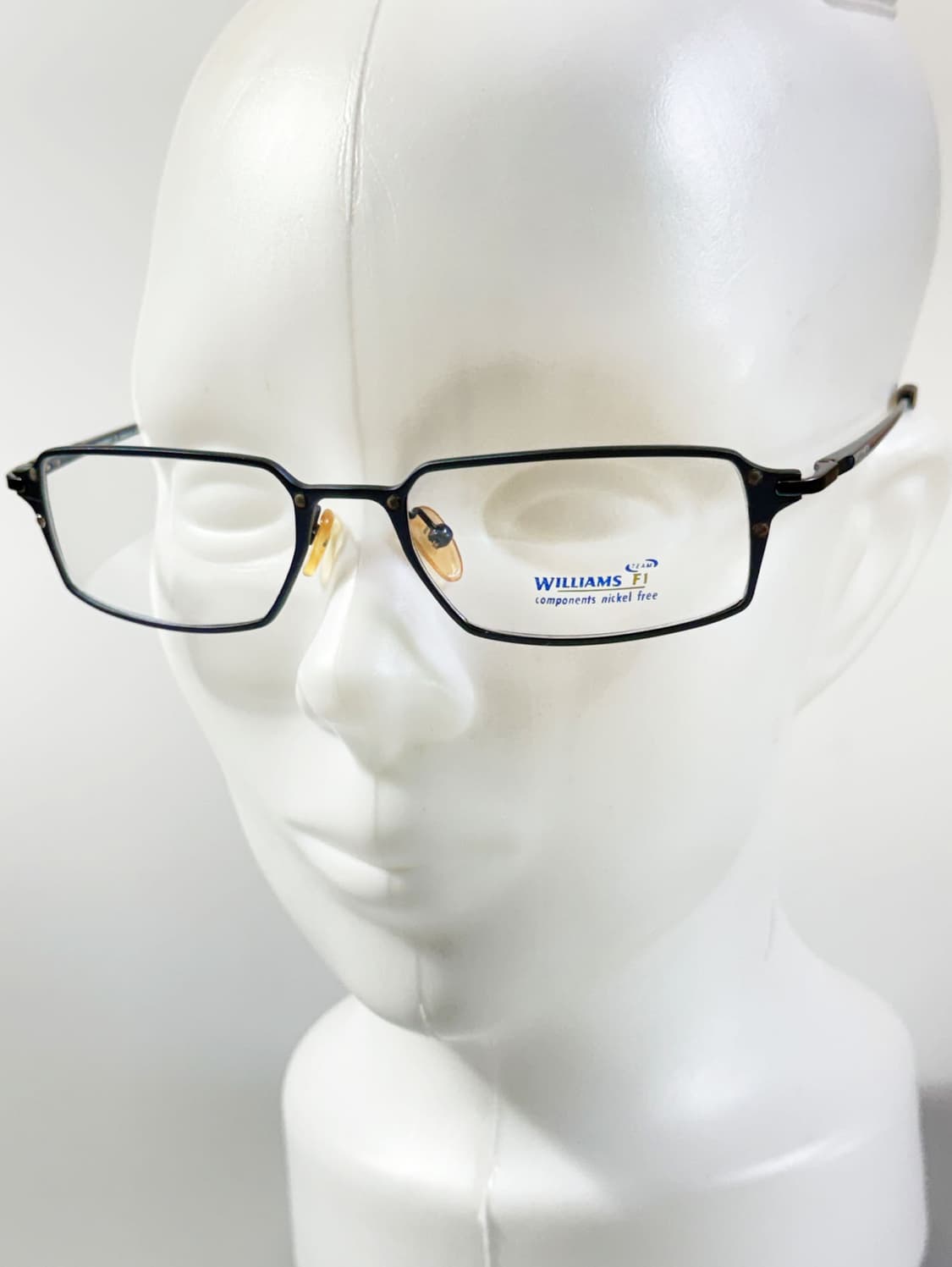 90s WILLIAMS F1 네이비 슬림 스퀘어 메탈 빈티지 안경 상품이미지9