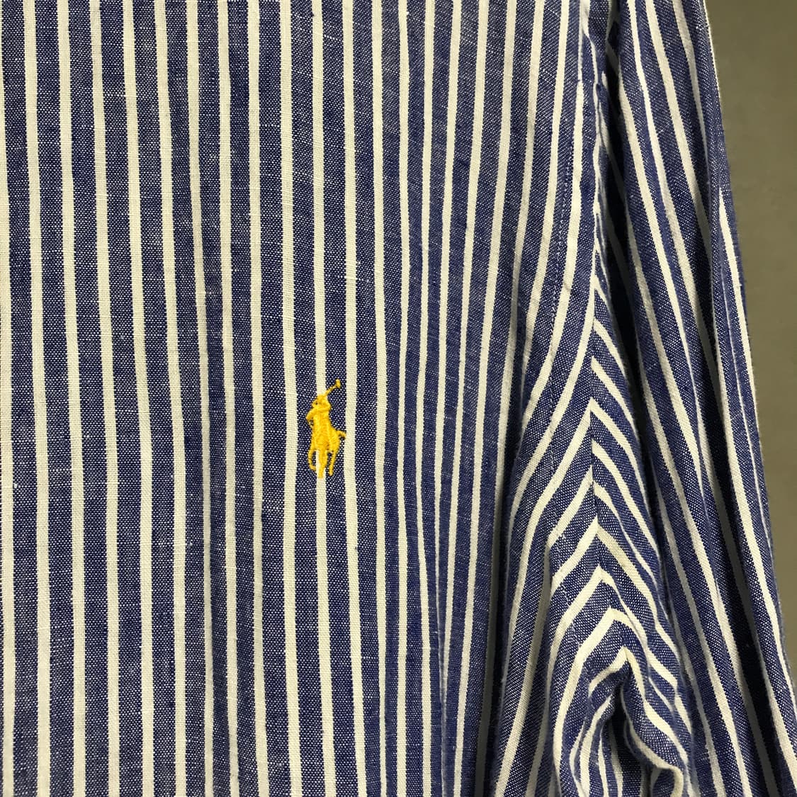 폴로 랄프로렌 린넨 스트라이프 셔츠 L 상품이미지4