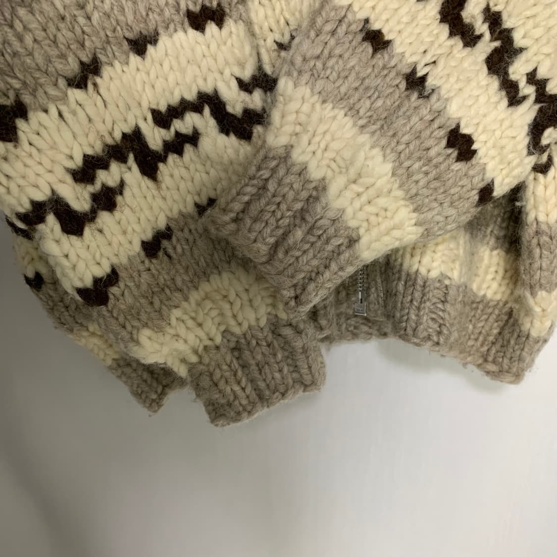 코위챤 코위찬 빈티지 니트 집업 가디건 노르딕 스웨터 남녀공용 상품이미지3