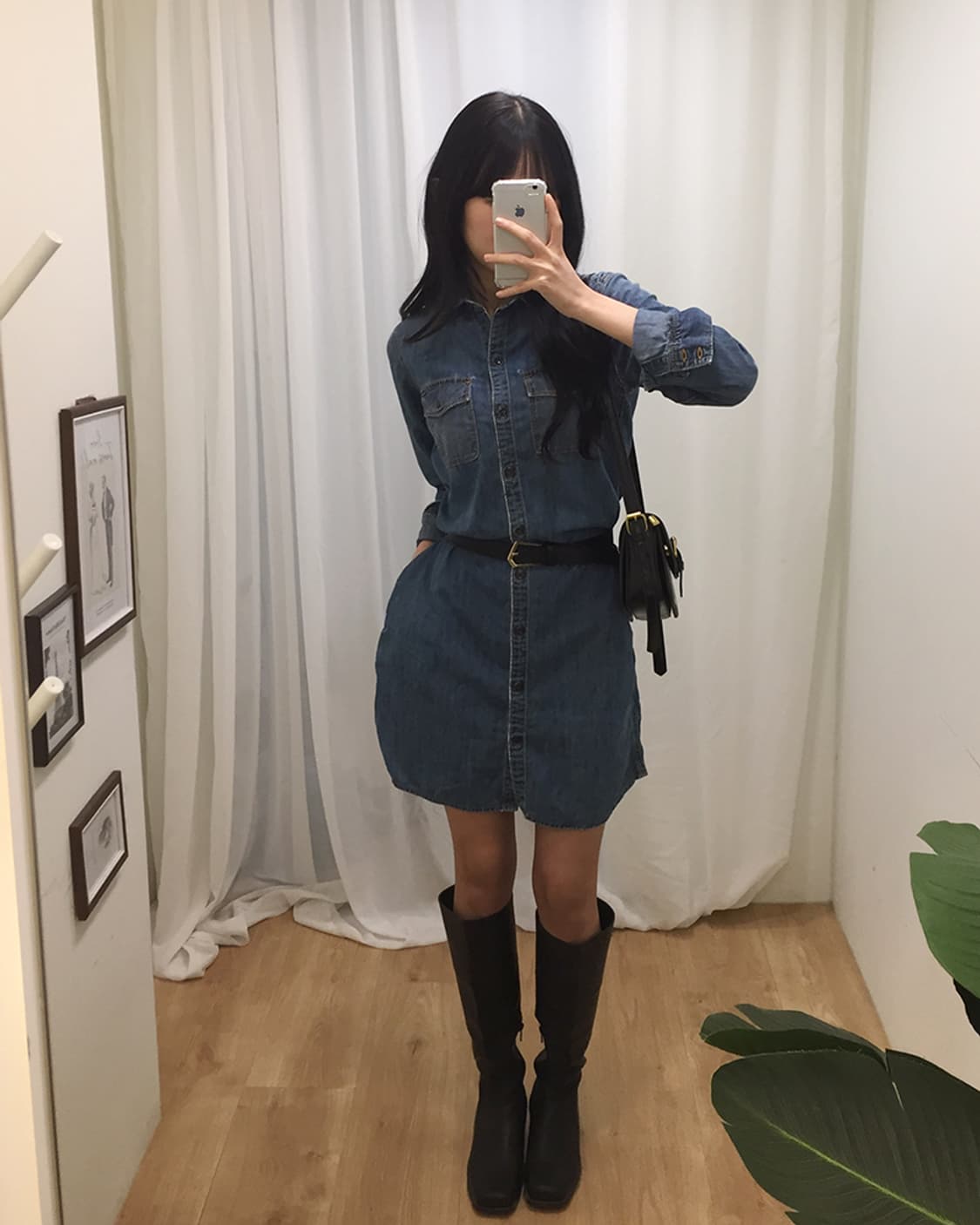 Women GAP Denim Dress 95 상품이미지2