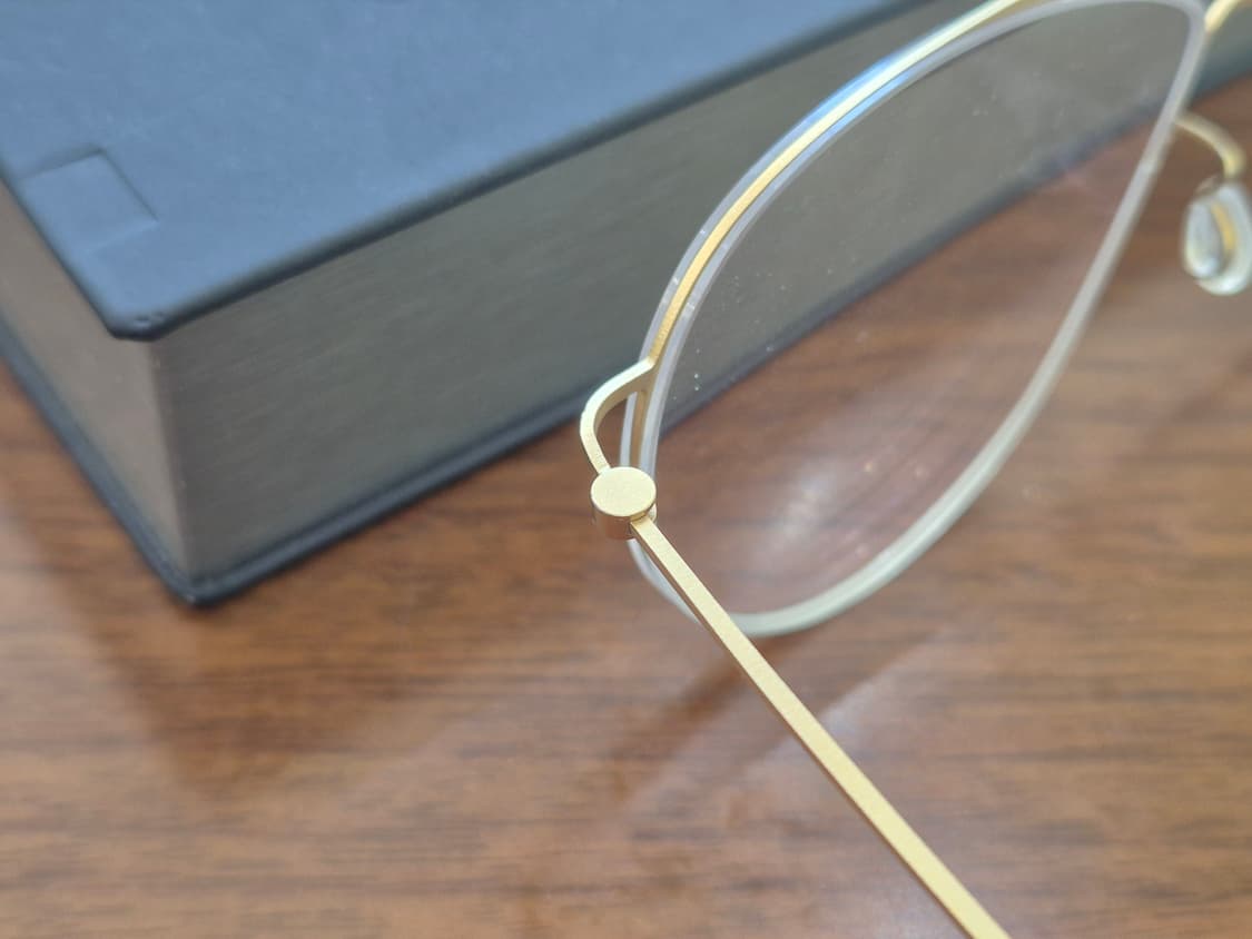 린드버그 씬타늄 5507 골드 투브릿지 안경테 상품이미지6