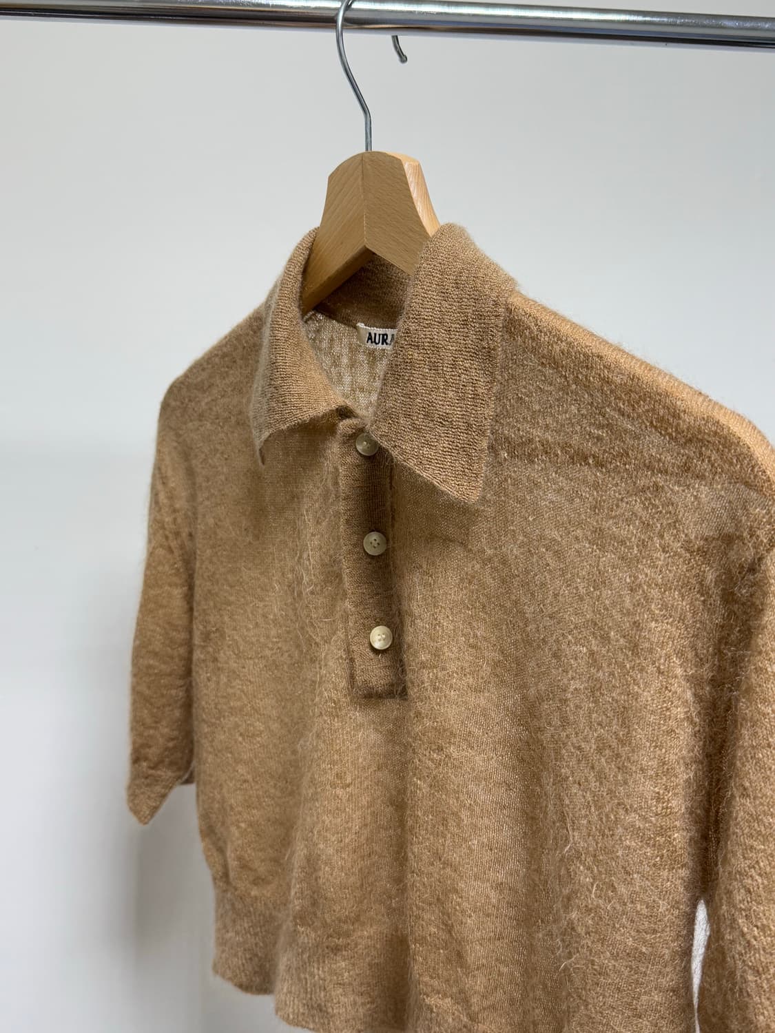 오라리 키드 모헤어 폴로 니트 숏 반팔 상품이미지3