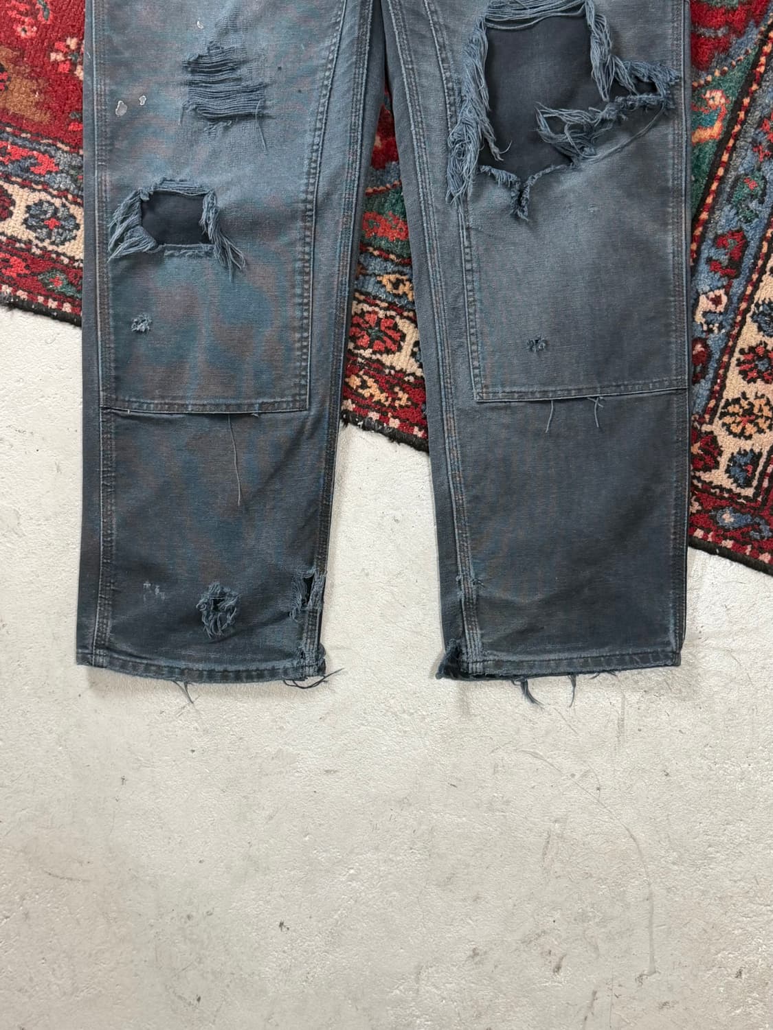 *RARE* OG 칼하트 더블니 블랙 칼하트 B01 썩블니 하드 페이딩 상품이미지7