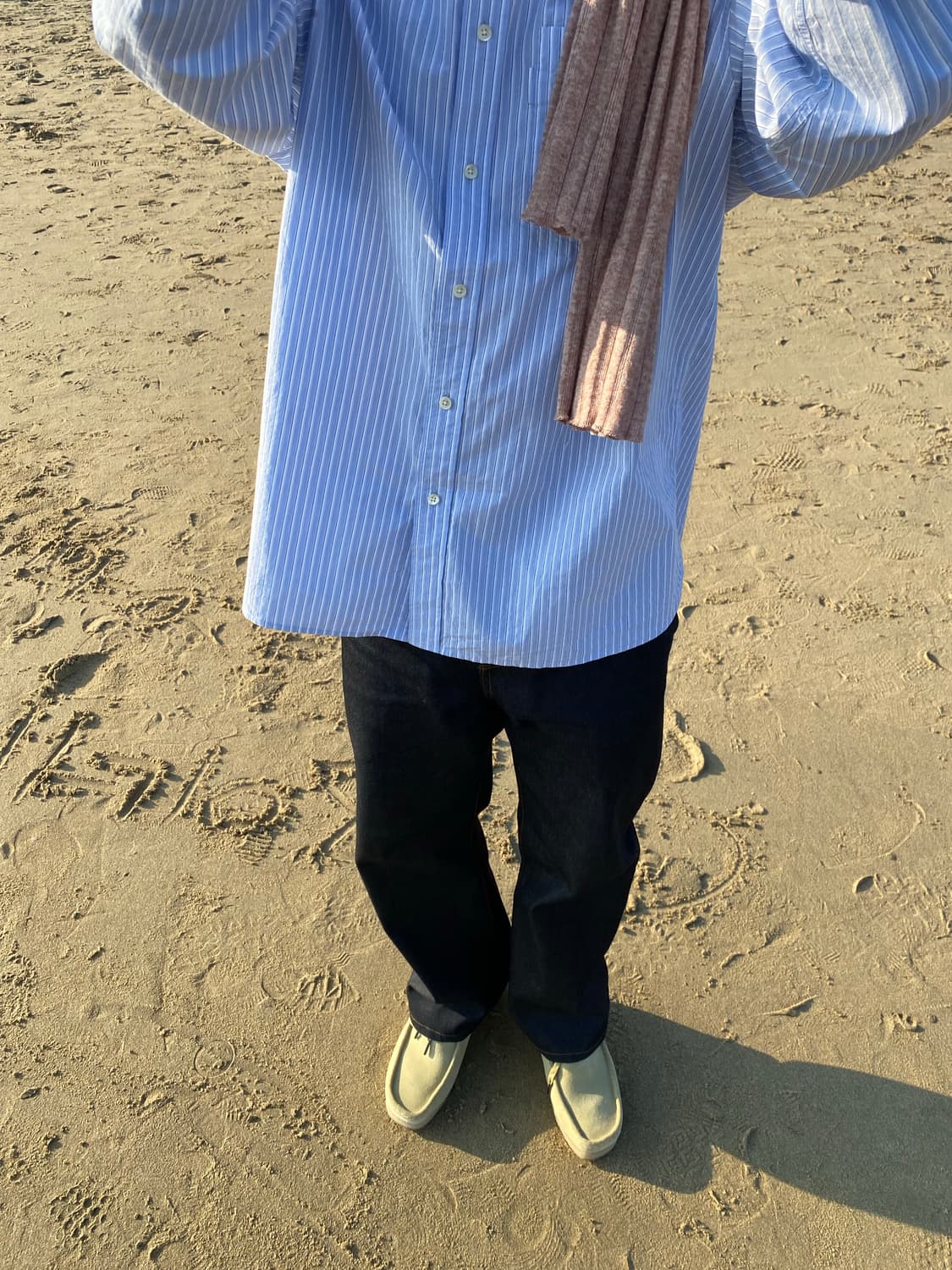 포터리 스카이 블루 셔츠 1size(급처) 상품이미지2