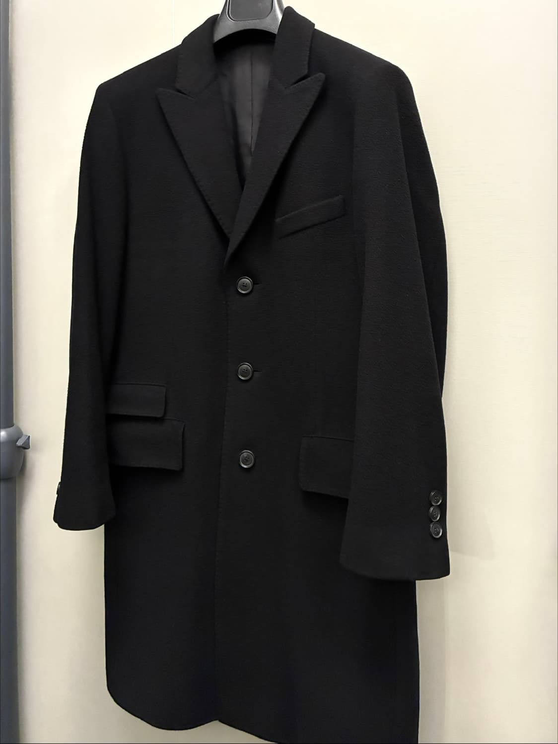 (M)HUGO BOSS 휴고보스 캐시미어 버진울 싱글 롱코트 상품이미지3