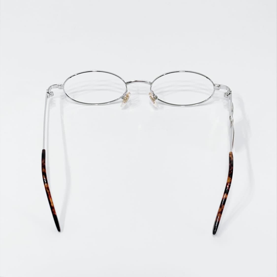 TOP 실버 오벌 메탈 데드스탁 빈티지안경 상품이미지4