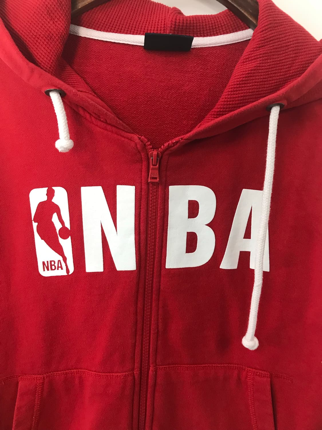 NBA 빅로고 레드 후드집업 상품이미지4