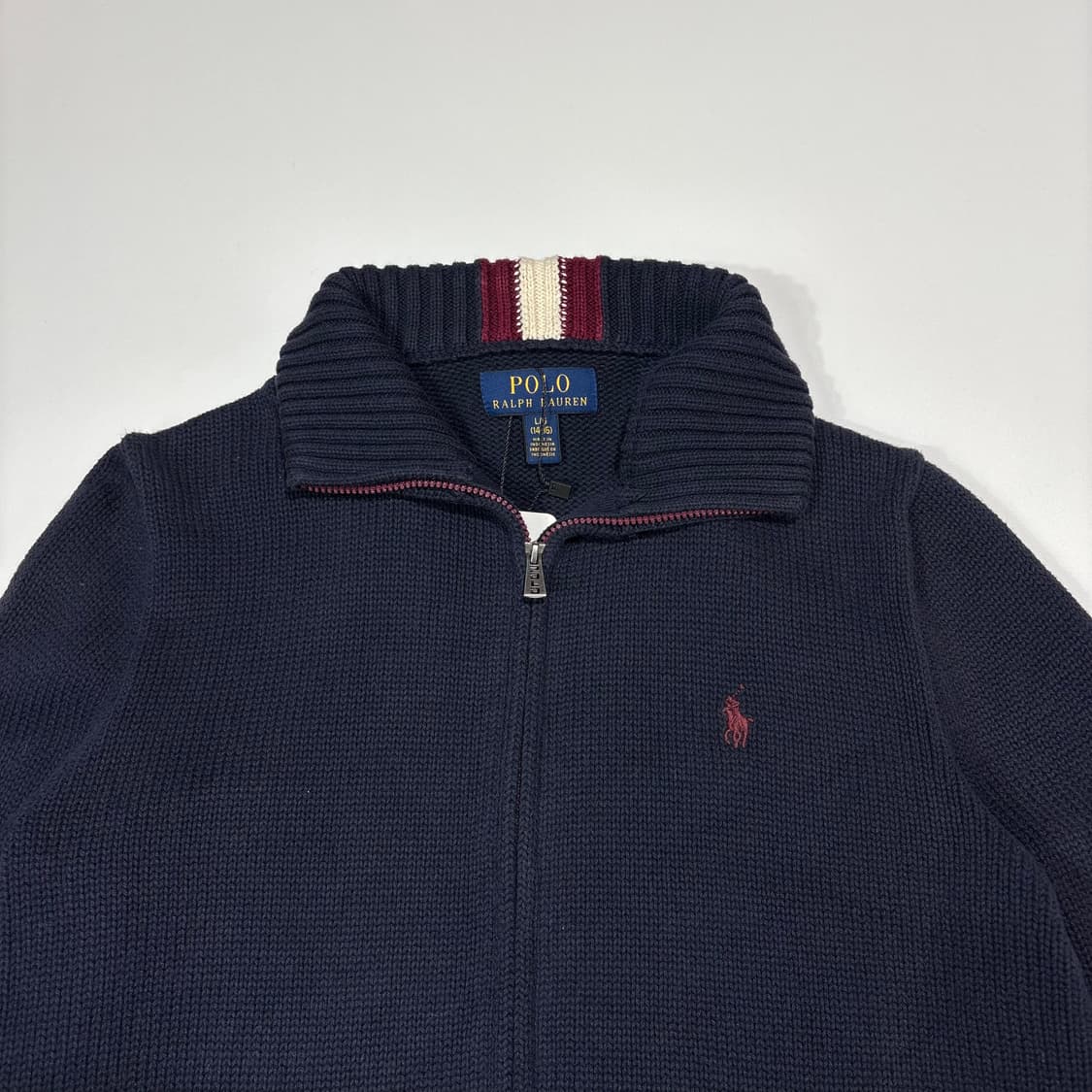 폴로랄프로렌 네이비 집업 니트 가디건 상품이미지2
