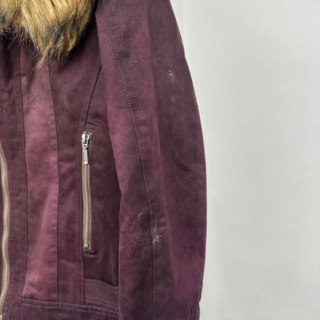 Tornado mart burgundy fur jacket 상품이미지7