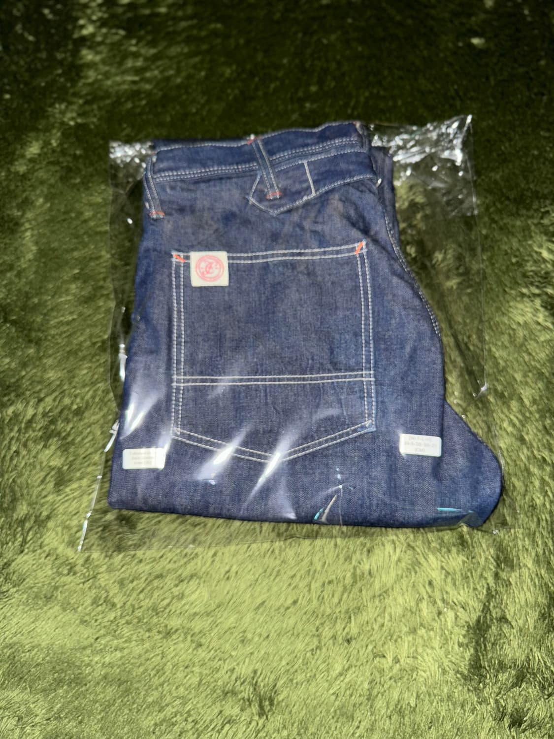 [30] 풀카운트 더블니 포켓 디테일 신치백 워크 팬츠 인디고 상품이미지10