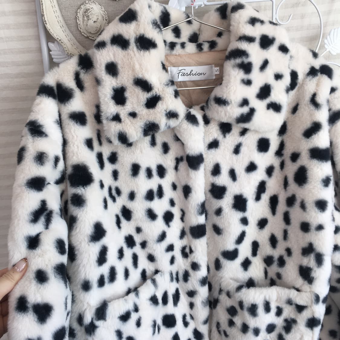 jpn vintage 레오파드 퍼 카라 자켓  상품이미지4