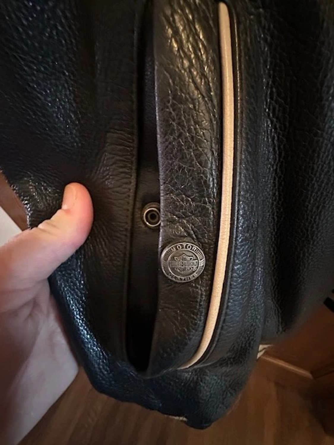 00s 할리데이비슨 레더 봄버 자켓 풀그레인 레더 자켓 상품이미지8