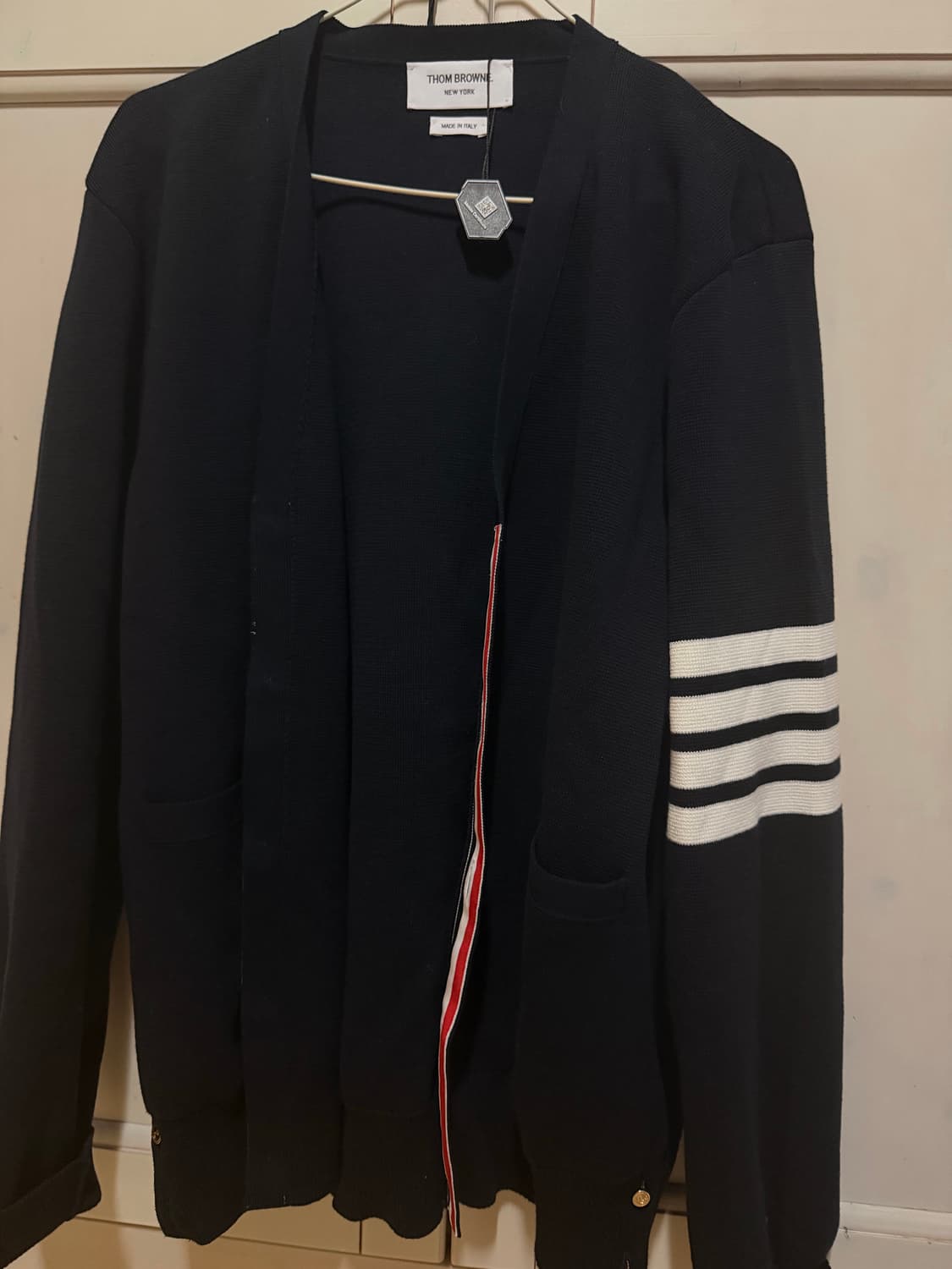 톰브라운 밀라노스티치 가디건 네이비 4사이즈(새상품) 상품이미지1