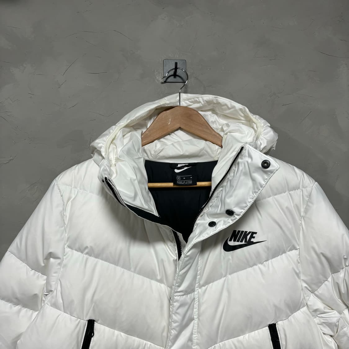 나이키 스우시 구스다운 롱패딩 화이트 상품이미지2