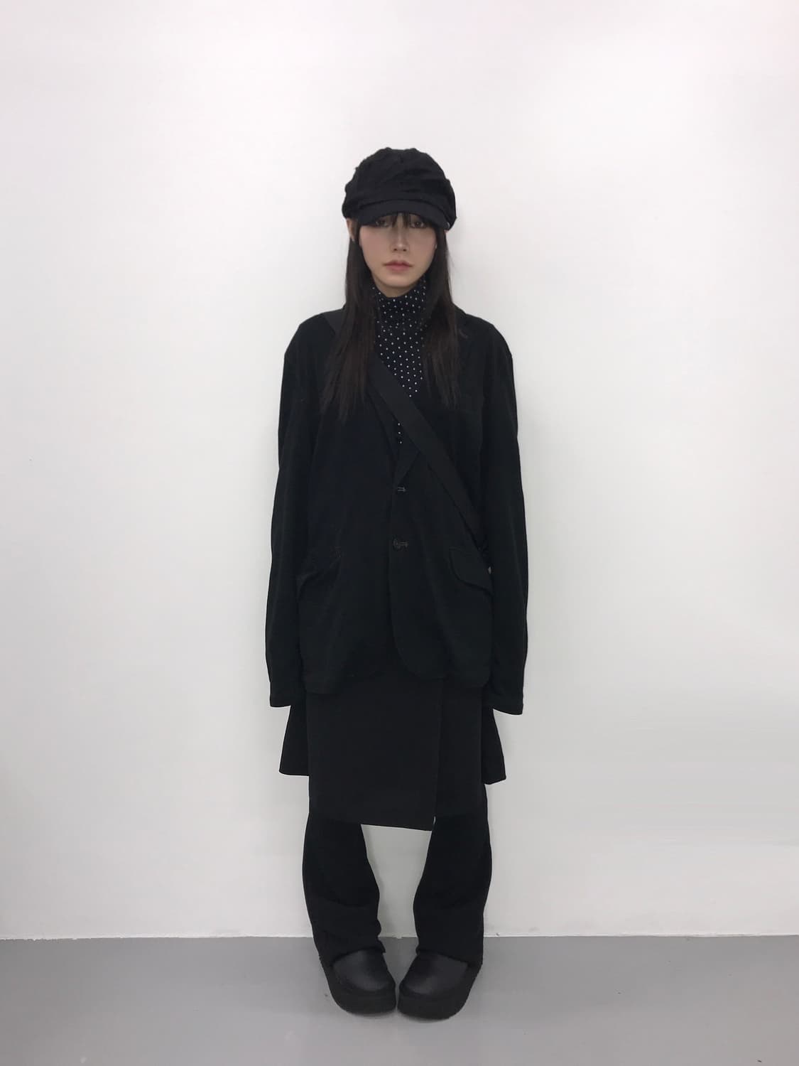 R.Newbold Black Cotton Tailored Jacket 상품이미지1