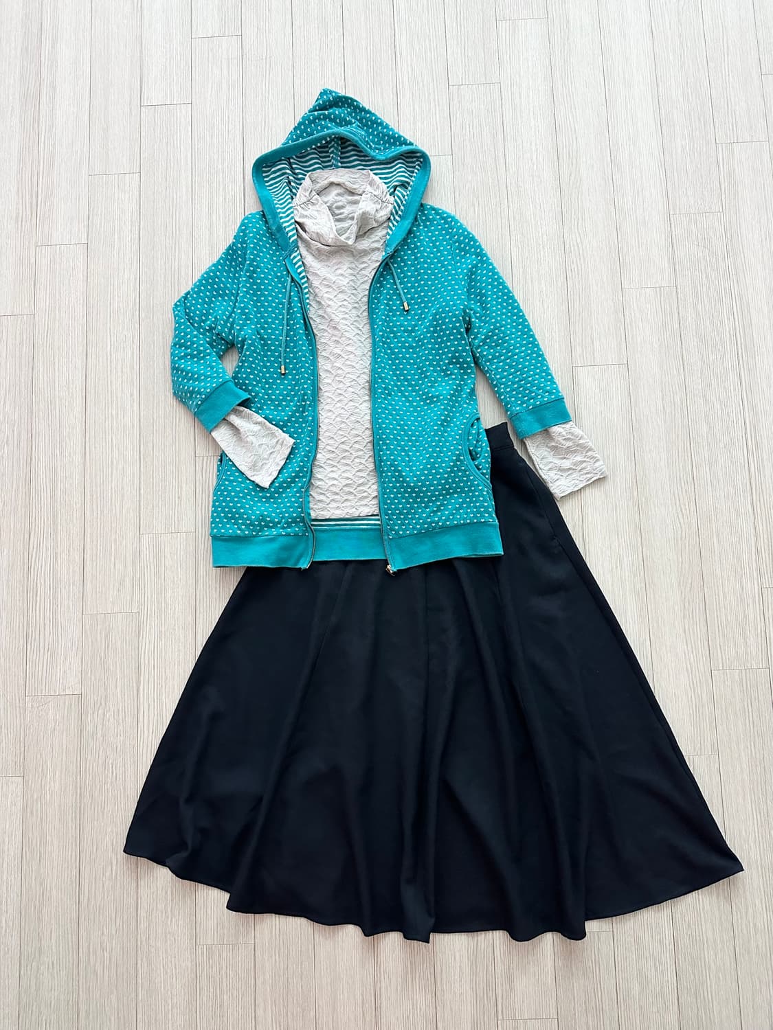 jpn 스즈코 키치 괴짜 핀터깔 레이어드 코디세트  상품이미지1