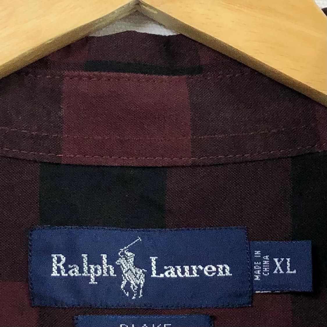 XL 폴로 체크 셔츠 상품이미지3