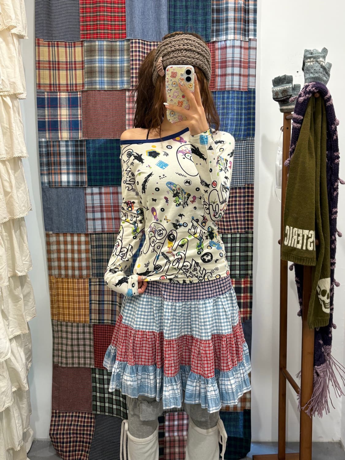 히스테릭글래머 패턴 롱슬리브 상품이미지3