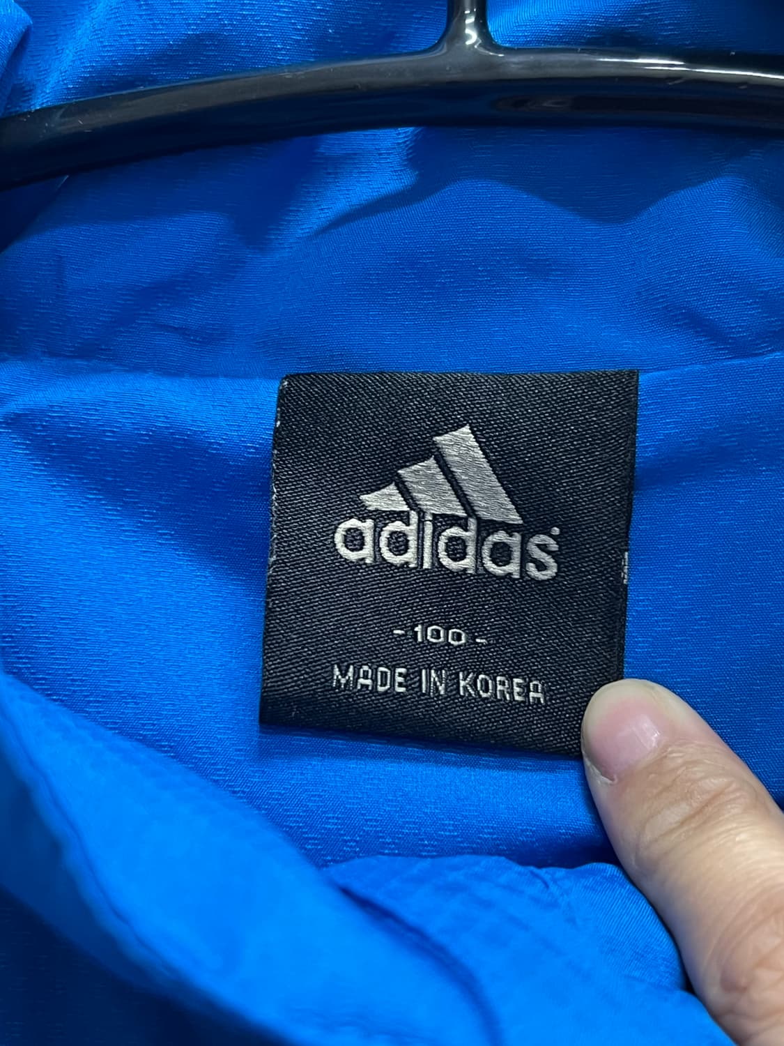 아디다스 올드스쿨 바람막이 블루 상품이미지4